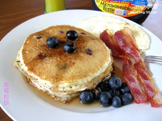 传统美式早餐蓝莓松饼blueberrypancake的做法
