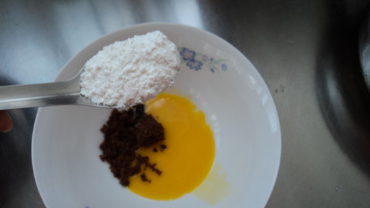 速食早餐-微波红糖蛋糕