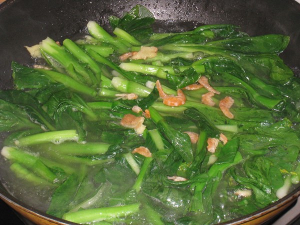 虾米煮菜心