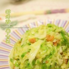 虾米炒卷心菜