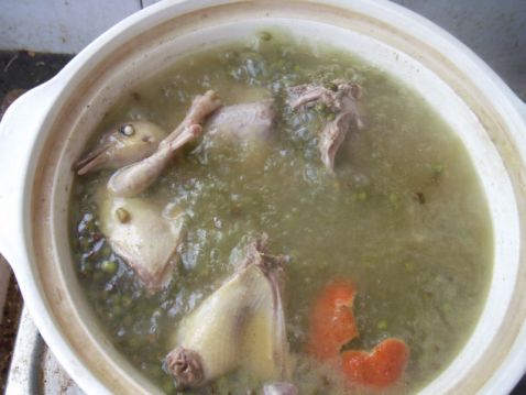 绿豆鸽子汤