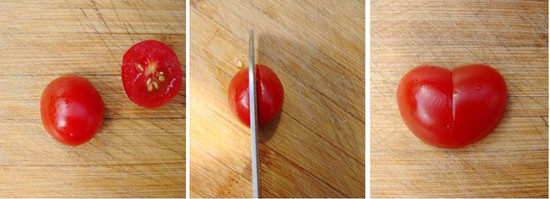 10秒内把小西红柿切成心形
