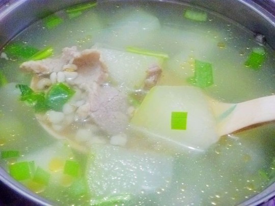 【养生汤煲】薏米冬瓜肉片汤的做法_家常【养
