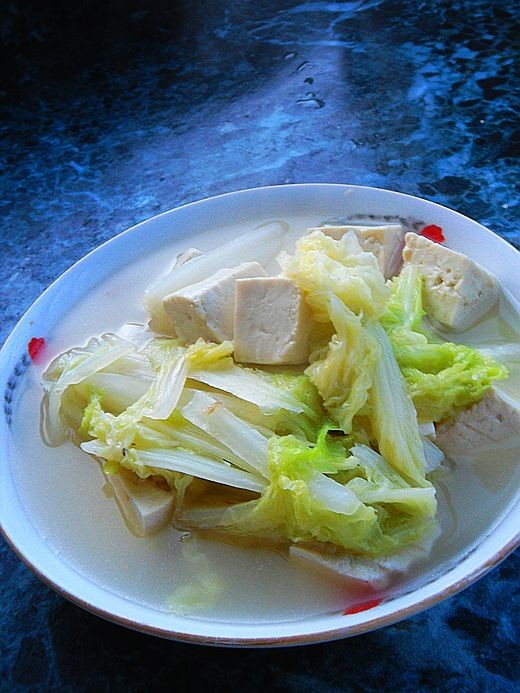 家常菜【大白菜炖豆腐】