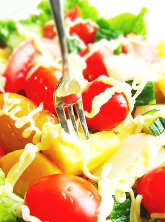 蔬菜水果沙拉的做法_家常蔬菜水果沙拉的做法