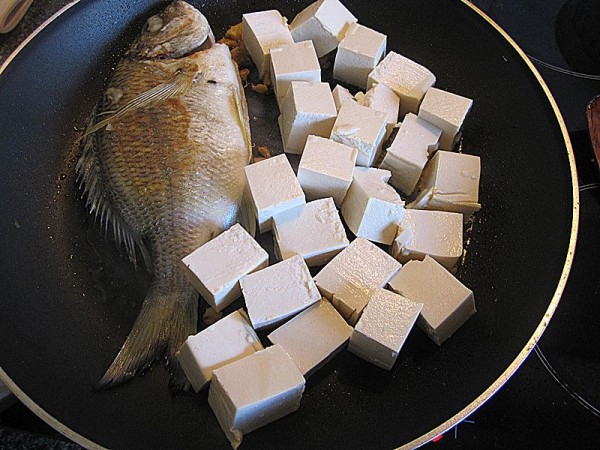 煎海鱼焖豆腐