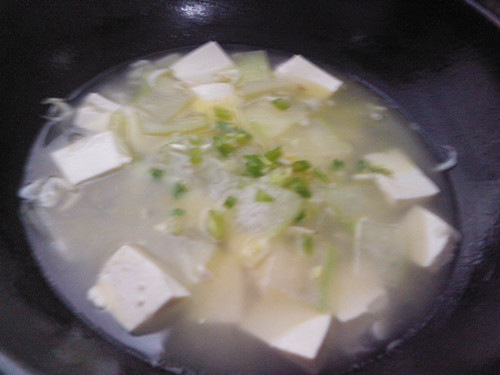 冬瓜虾米豆腐汤