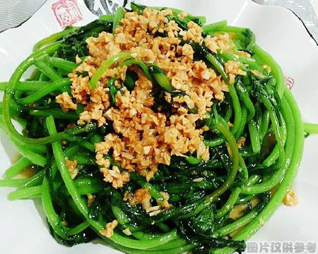 蒜茸茼蒿的做法_家常蒜茸茼蒿的做法【图】蒜