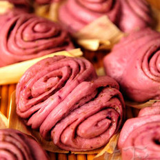 紫薯葱油卷