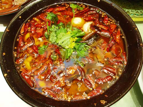 水煮双鲜—照片里除了红红的辣椒