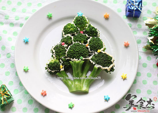 蔬菜圣诞树制作方法图片