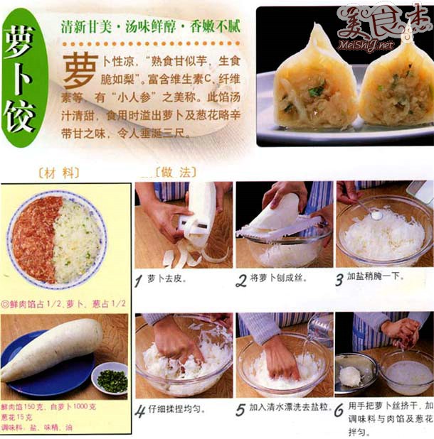 包饺子的步骤文字图片